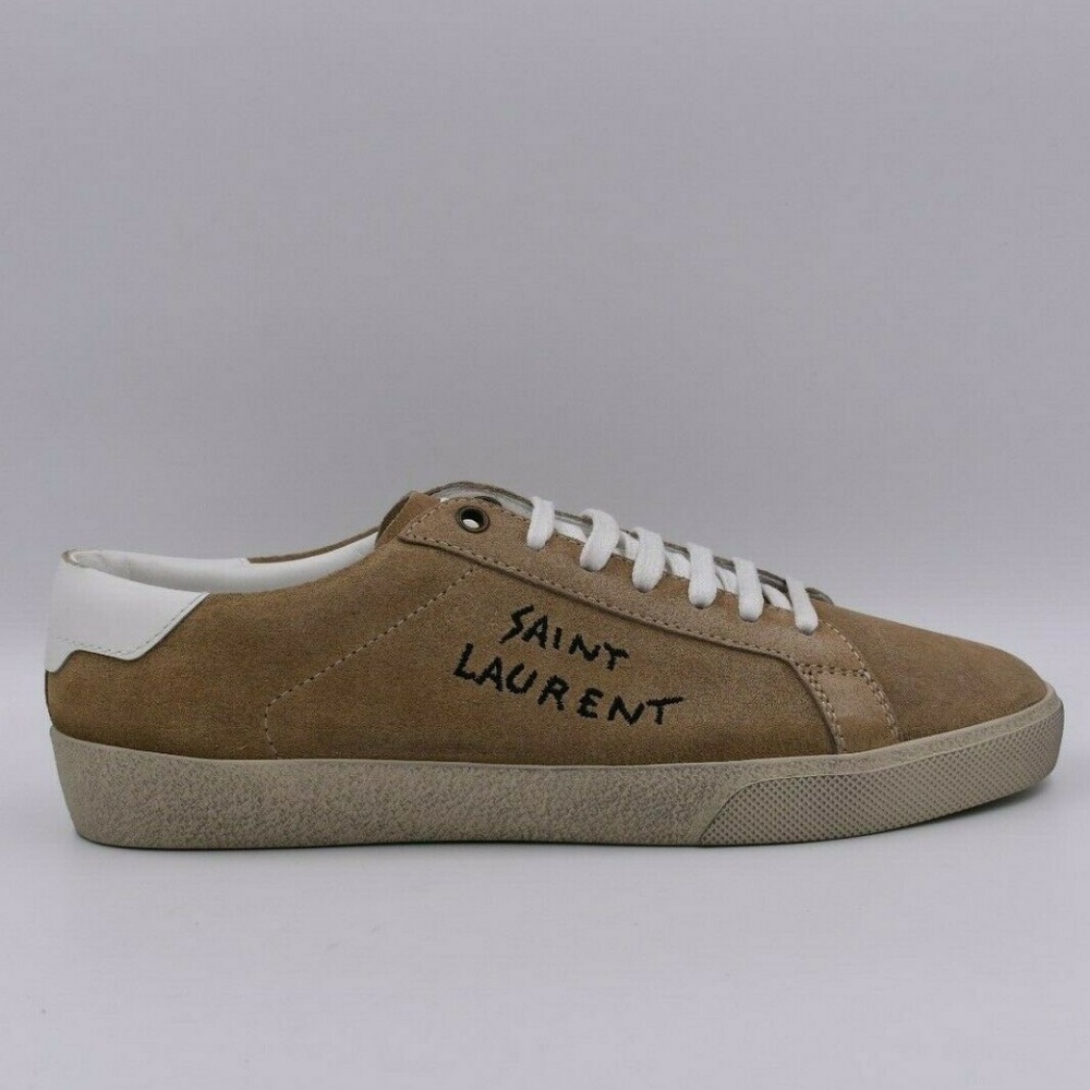 Saint Laurent Sl/06 Court Classic Suede TAN 43/10 - Picture 2 of 8